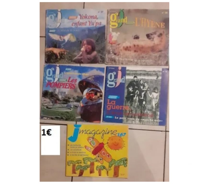 Livres occasion Nord Neuville en Ferrain - 59960 - Photos Vivastreet Lot de 5 magazines pour enfant au choix pas d'envoi