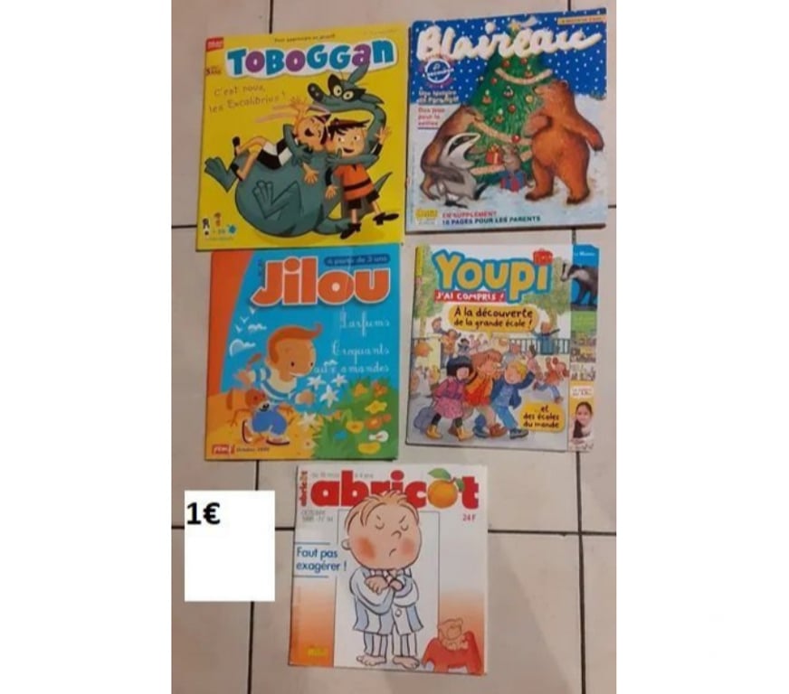 Livres occasion Nord Neuville en Ferrain - 59960 - Photos Vivastreet Lot de 5 magazines pour enfant au choix pas d'envoi