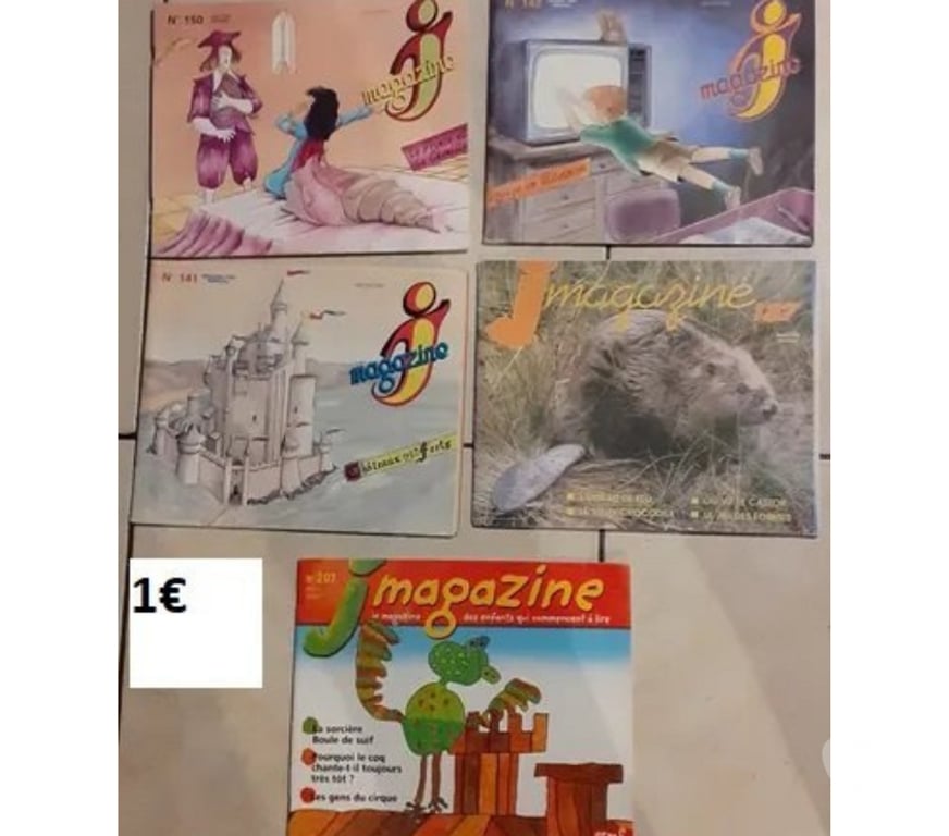 Livres occasion Nord Neuville en Ferrain - 59960 - Photos Vivastreet Lot de 5 magazines pour enfant au choix pas d'envoi
