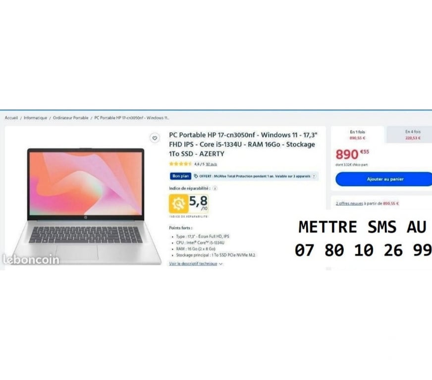 Informatique Paris Paris 1er ardt - 75001 - Photos Vivastreet PC HP NEUF Non ouvert