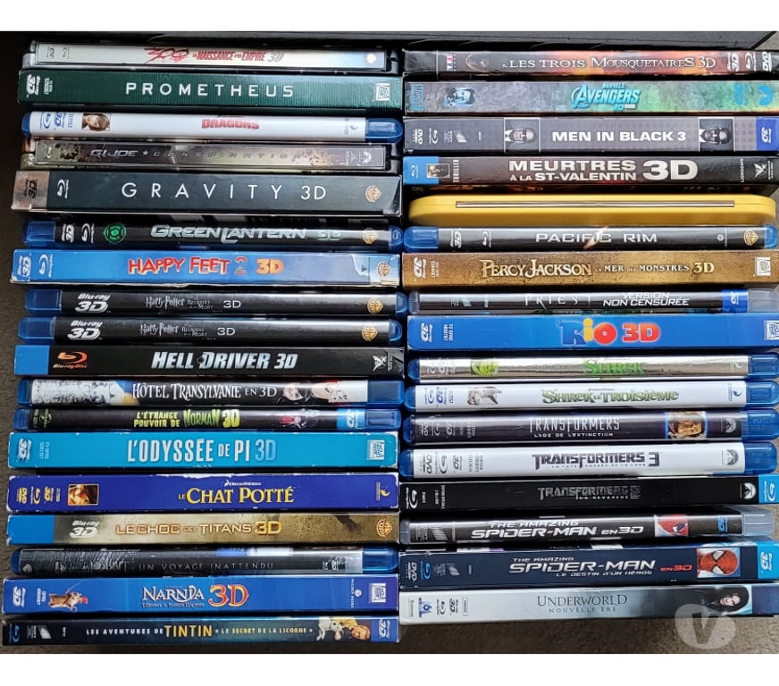 DVD occasion Val-de-Marne Thiais - 94320 - Photos Vivastreet Bluray 3D blu ray 3D (MAJ-06-2026)