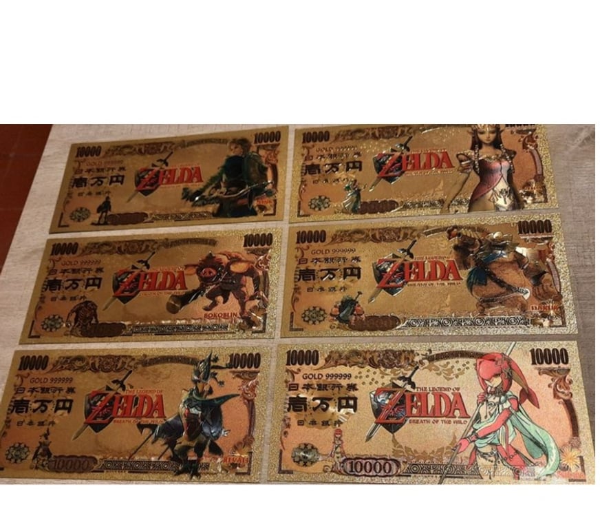 Collection Bouches-du-Rhône Marseille - Photos Vivastreet Lot de 6 billets, couleur or, The Legend of Zelda