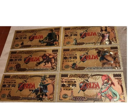 Collections Marseille Marseille - Photos Vivastreet Lot de 6 billets, couleur or, The Legend of Zelda