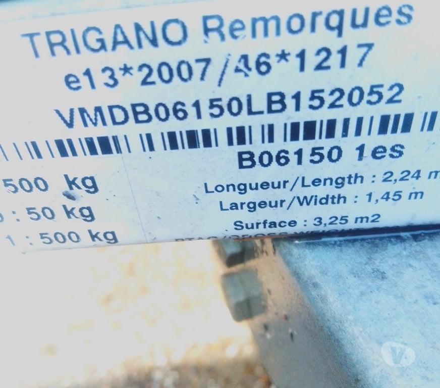 Pièces et services auto Seine-Maritime Serqueux - 76440 - Photos Vivastreet VENDS REMORQUE NORAUTO