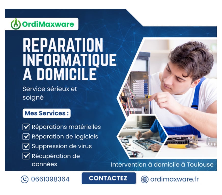 Dépannage ordi Mac / PC / portable Haute-Garonne Toulouse - Photos Vivastreet Dépannage informatique à domicile sur Toulouse