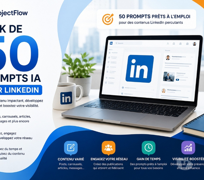 Informatique Bordeaux Bordeaux - Photos Vivastreet ProjectFlow – Pack de 50 prompts LinkedIn – 12€