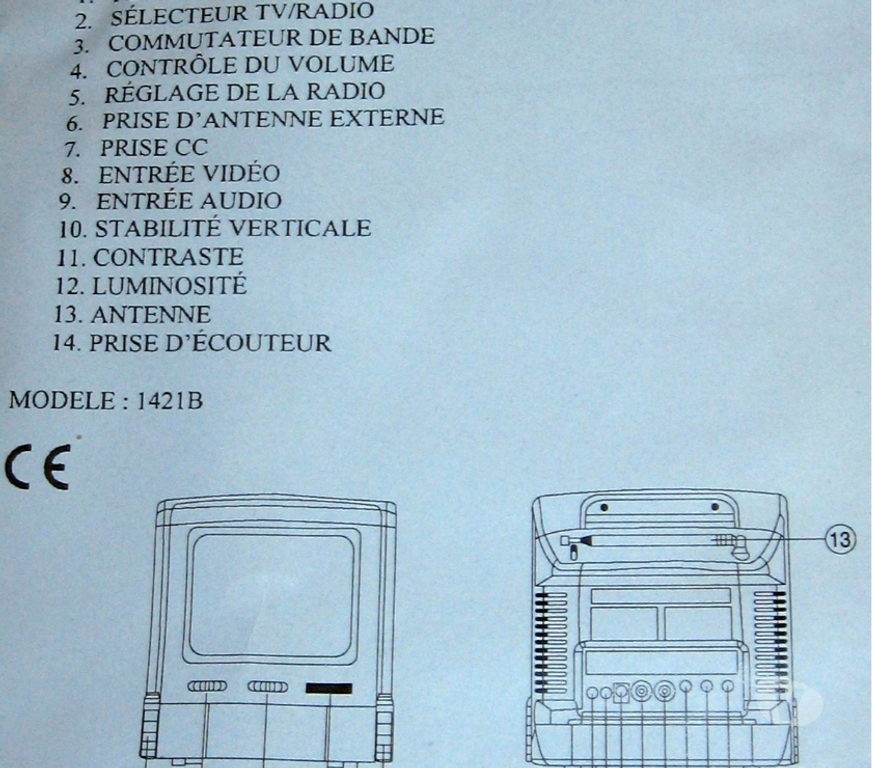 Photo - Video - Son Nord Wattrelos - 59150 - Photos Vivastreet Vintage Visiolux modele 1421B télé+radio.