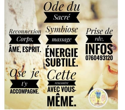 Massages Ceyrat Puy-de-Dôme - Photos Vivastreet Ode du Sacré massage tantrique & Soin énergétique