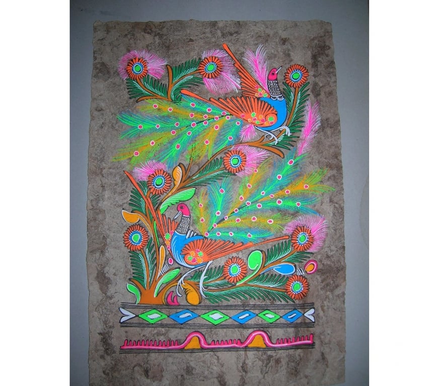 Décoration - art Haute-Garonne Leguevin - 31490 - Photos Vivastreet Peinture mexicaine faite main sur papier d'écorce d'amate