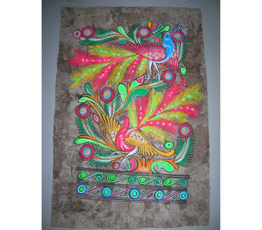 Décoration - art Haute-Garonne Leguevin - 31490 - Photos Vivastreet Peinture mexicaine faite main sur papier d'écorce d'amate