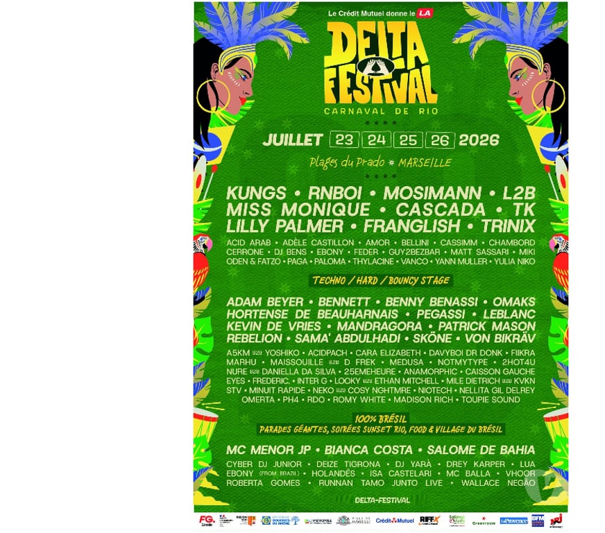 Spectacles Bouches-du-Rhône Marseille - Photos Vivastreet 2 billets pour Delta Festival samedi 25 juillet à Marseille