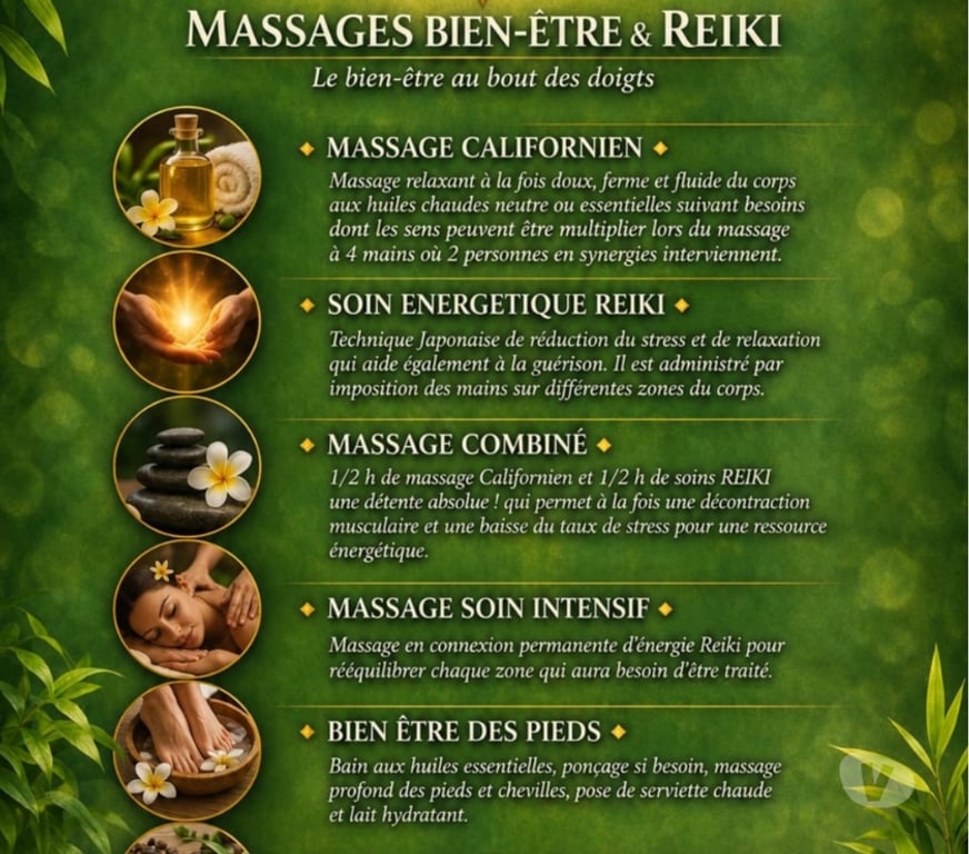 Massages Gard Ners - 30360 - Photos Vivastreet Massages bien-être et soins énergétiques Reiki