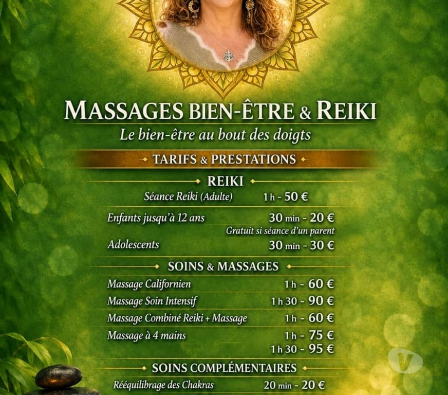 Massages Gard Ners - 30360 - Photos Vivastreet Massages bien-être et soins énergétiques Reiki