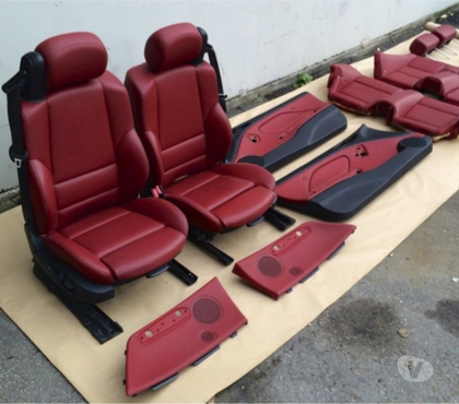 Pièces et services auto Betheny Marne - Photos Vivastreet Sièges cabriolet rouges BMW E46 M3
