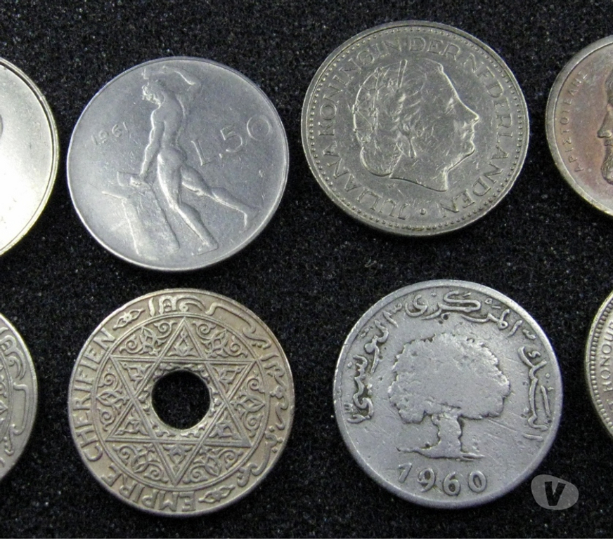 Collection Nord Wattrelos - 59150 - Photos Vivastreet lot de 160 anciennes pieces de monnaie.