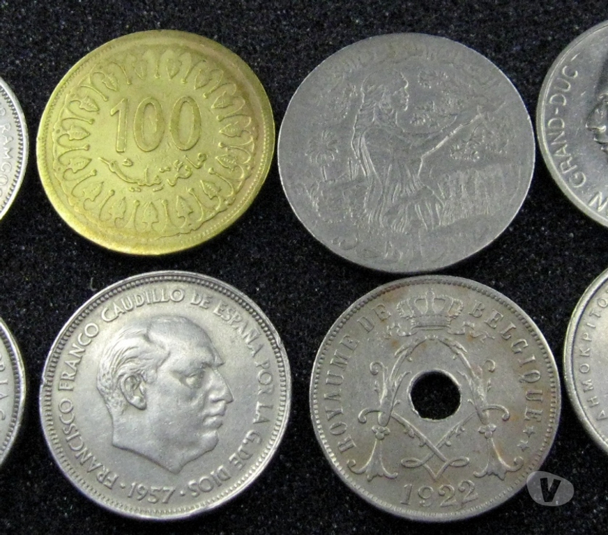 Collection Nord Wattrelos - 59150 - Photos Vivastreet lot de 160 anciennes pieces de monnaie.