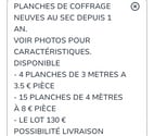 Pierrefeu du Var - Var — PLANCHES DE COFFRAGE