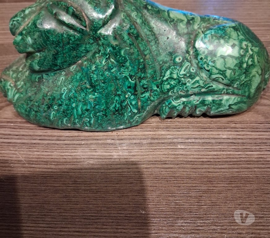 Décoration - art Var Hyeres - 83400 - Photos Vivastreet Sculpture lion malachite naturel