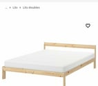 Laval Pradel - Gard — Lit Ikea en Pin + matelas 140×200