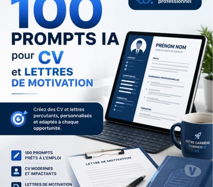 Informatique Bordeaux Bordeaux - Photos Vivastreet ProjectFlow Pack 100 Prompts IA CV Lettres motivation-15€