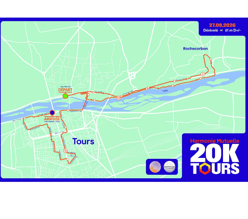 Evenements sportifs Indre-et-Loire Tours - Photos Vivastreet 1 dossard pour les 20KM de Tours dimanche 27 septembre