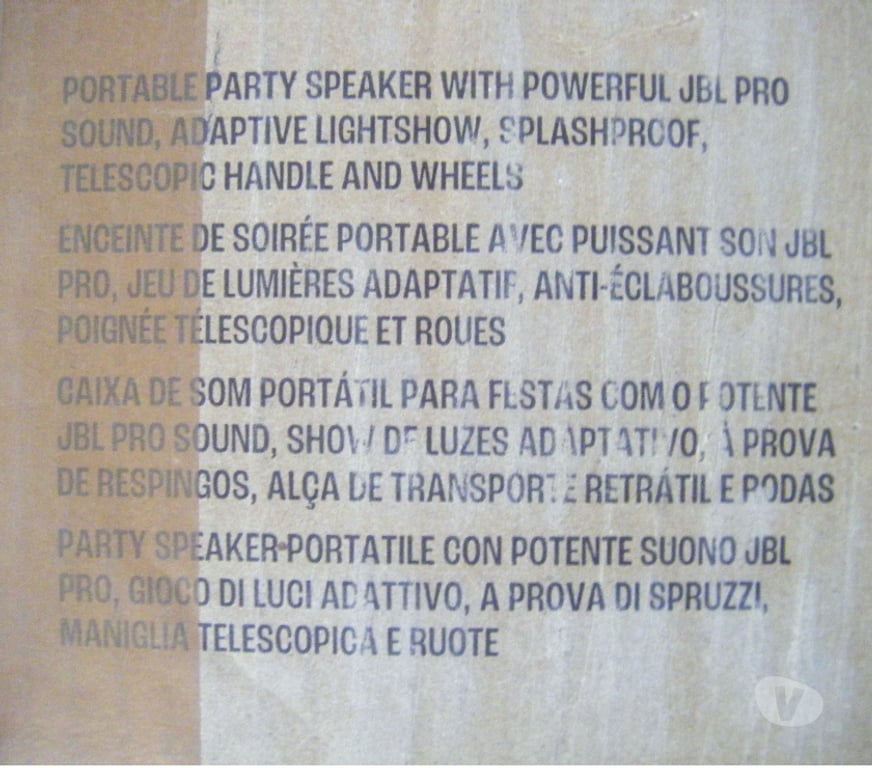 Photo - Video - Son Haute-Garonne Fonsorbes - 31470 - Photos Vivastreet 1 Enceinte sono portable JBL PartyBox Stage 320 Noire NEUVE