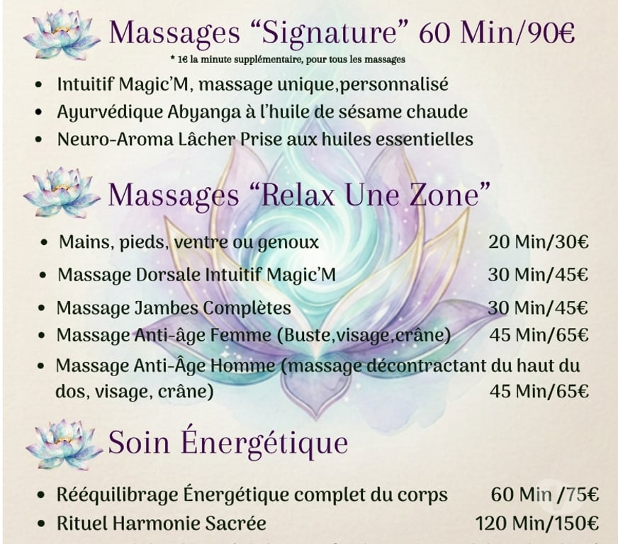 Massages Haut-Rhin Thann - 68800 - Photos Vivastreet Massage bien-être