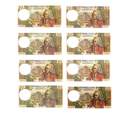 Collections Raismes Nord - Photos Vivastreet F 62 lot de 14 billets 10 f voltaire