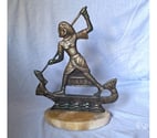 Statuette pêcheur, scribe d'Égypte
