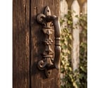 Poignée de porte vintage fonte Fleur-de-Lis