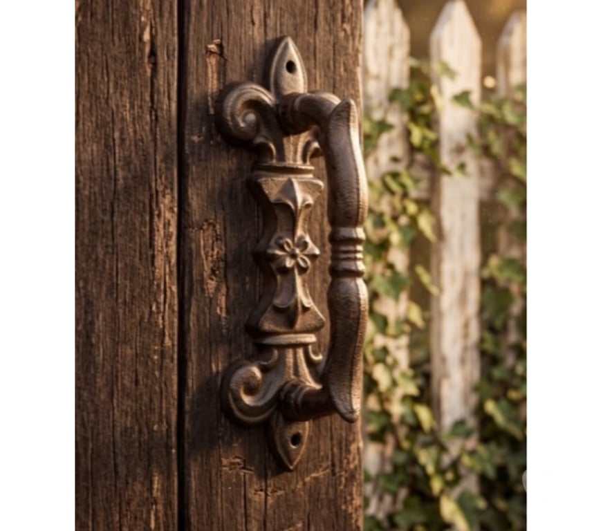 Décoration - art Lot-et-Garonne Agen - 47000 - Photos Vivastreet Poignée de porte vintage fonte Fleur-de-Lis