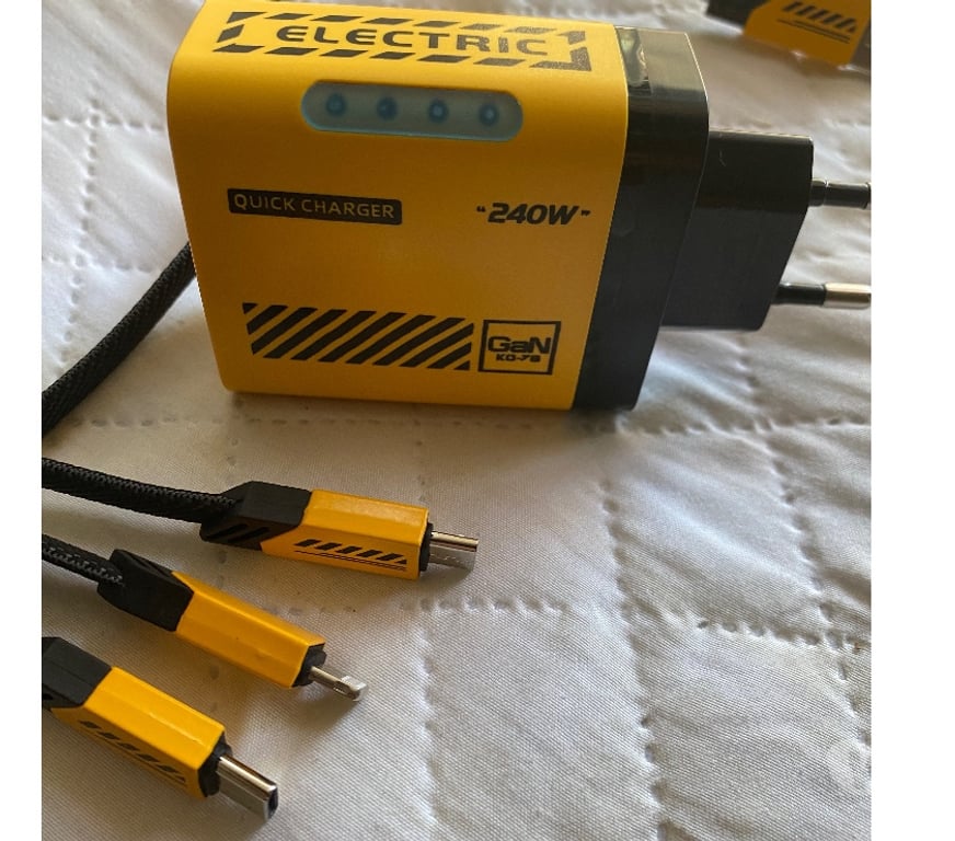 Electroménager occasion Bouches-du-Rhône Marseille - Photos Vivastreet Chargeur rapide 240w GaN & son câble de charge 240w