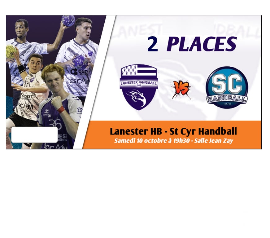 Spectacles Morbihan Lanester - 56600 - Photos Vivastreet 2 places de hand Lanester vs Saint-Cyr ce soir