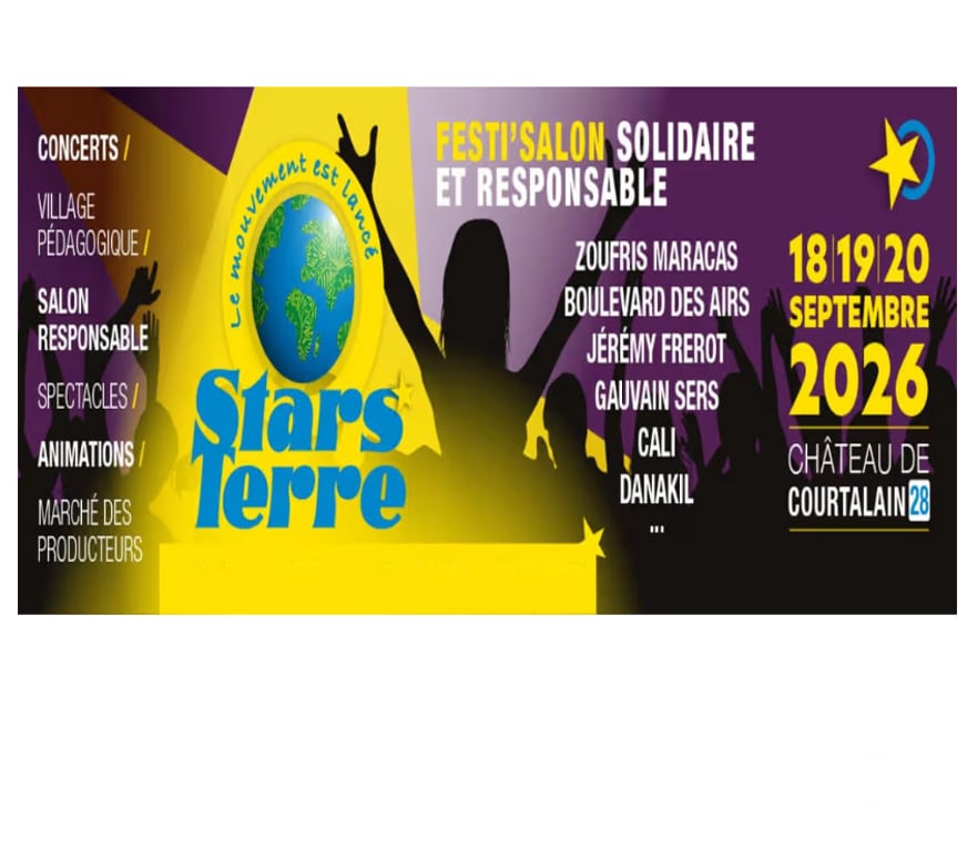 Spectacles Eure-et-Loir Courtalain - 28290 - Photos Vivastreet 4 pass 3 jours pour le festival Stars'Terre Festi'Salon