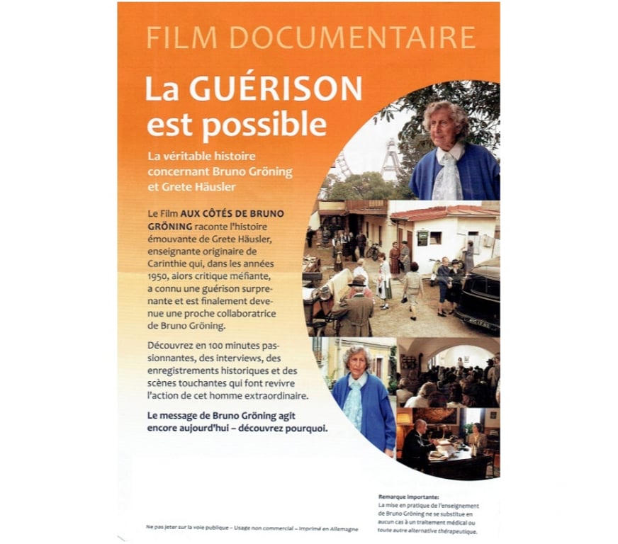 Autres sorties Paris Paris 3ème ardt - 75003 - Photos Vivastreet FILM DOCUMENTAIRE, Aux côté de Bruno Gröning.
