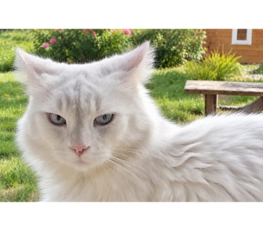 Vente Allier Theneuille - 03350 - Photos Vivastreet Blanchon, magnifique chat blanc à adopter