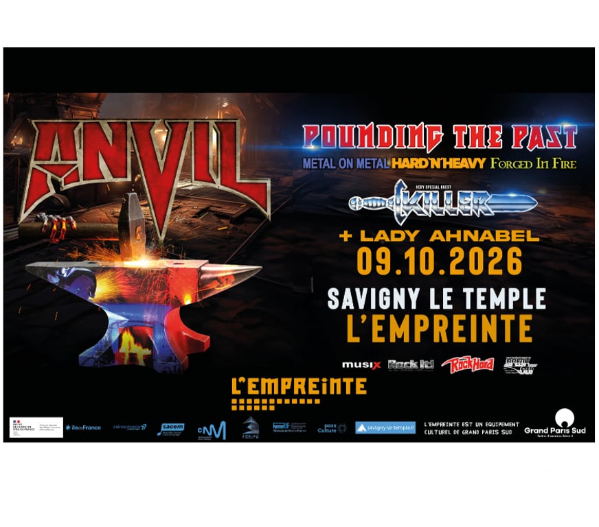 Spectacles Finistère Quimperle - 29300 - Photos Vivastreet 2 places pour ANVIL - KILLER - Lady Anhabel ce samedi soir