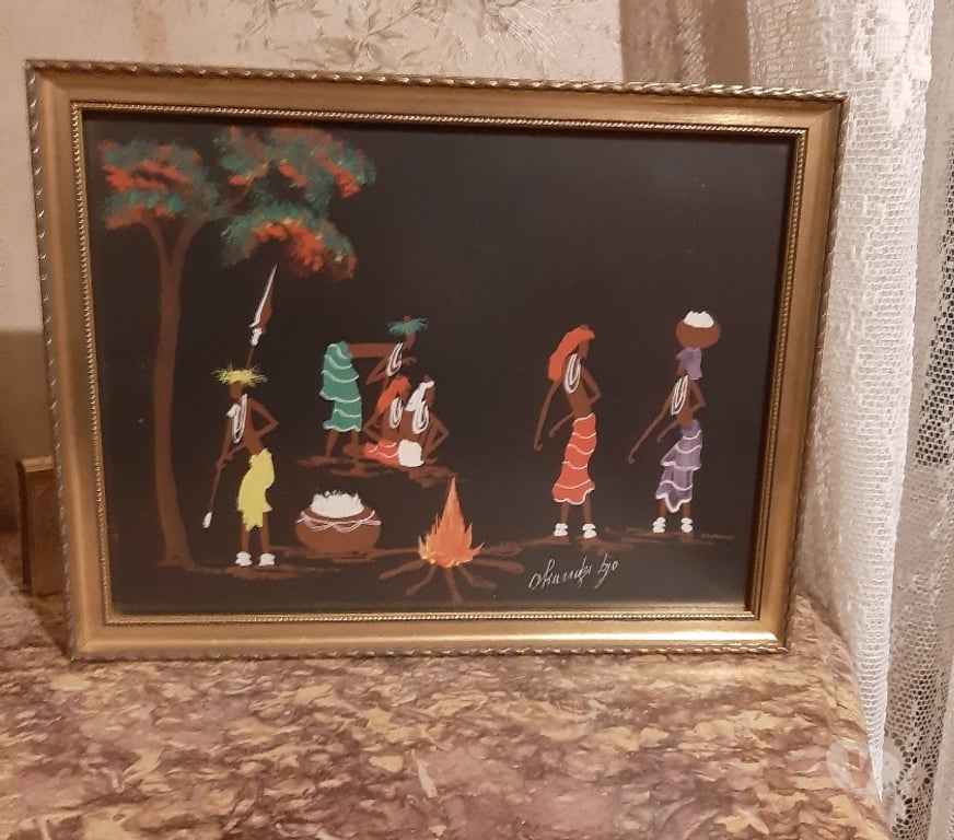 Décoration - art Bouches-du-Rhône St Victoret - 13730 - Photos Vivastreet Tableau origine Côte d'Ivoire signé