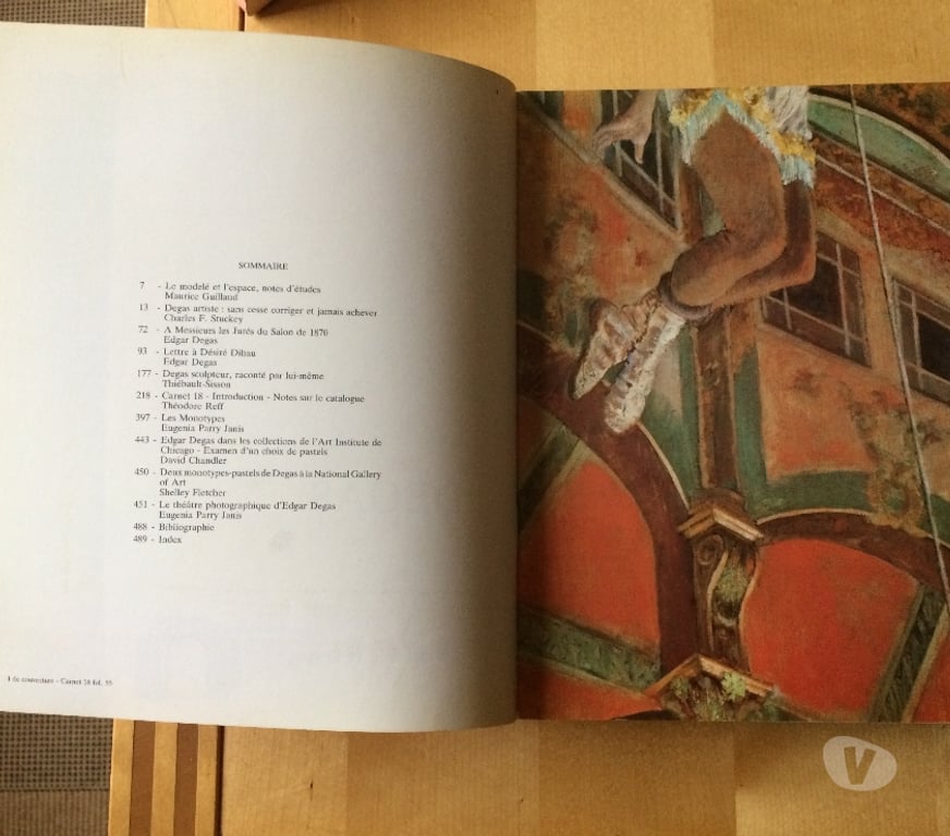 Livres occasion Vendée Grosbreuil - 85440 - Photos Vivastreet Degas : Catalogue de l'expo 1984 "Le modelé et l'espace"