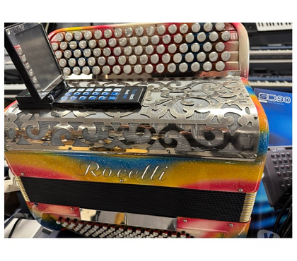 Instruments de musique Mommenheim Bas-Rhin - Photos Vivastreet ROCELLI accordéon bouton - Equipé midi MUSICTECH