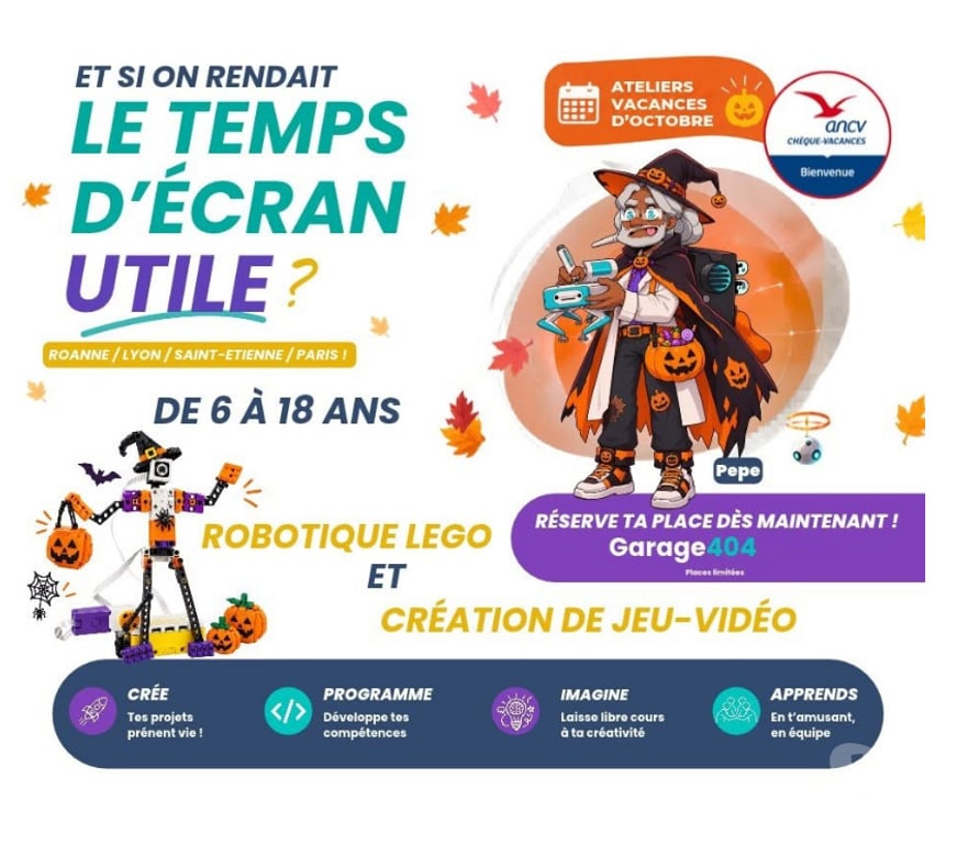 Informatique Loire St Etienne - Photos Vivastreet Bon activités découverte vacances Robotique ou CodeGaming