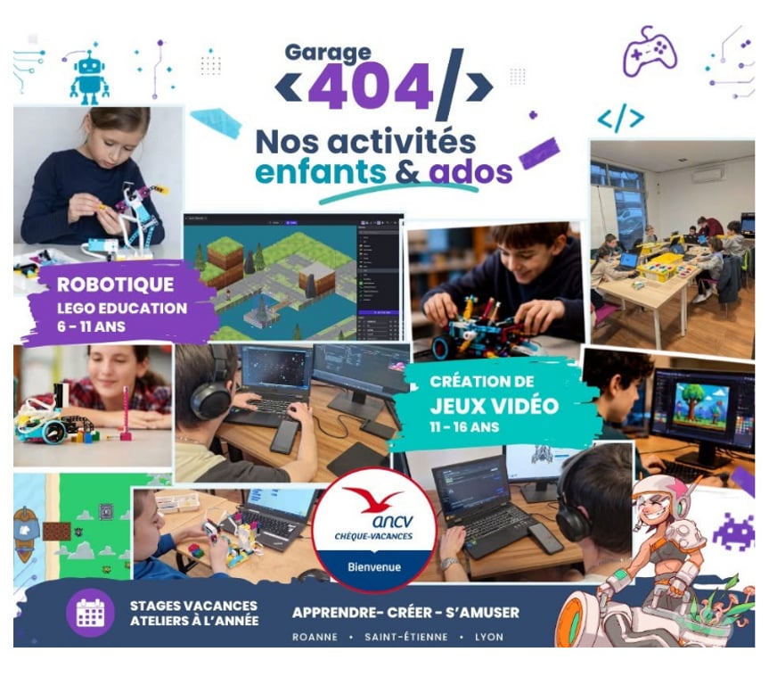 Informatique Loire St Etienne - Photos Vivastreet Bon activités découverte vacances Robotique ou CodeGaming
