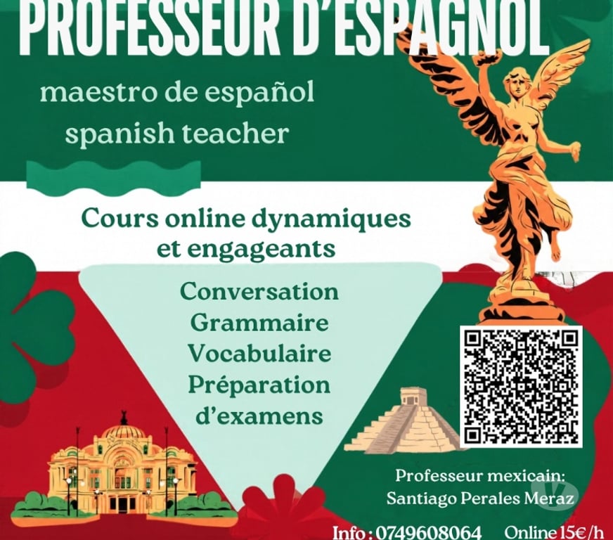 Cours de Langue Yvelines Orgeval - 78630 - Photos Vivastreet Cours vivants et personnalisés d'espagnol. 15€ h