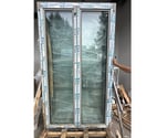Porte fenêtre deux vantaux en alu Haut 2470 Larg 1440