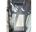 Caluire et Cuire - Rhône — Porte de service pvc blanc avec hublot Haut 2200  Larg 900
