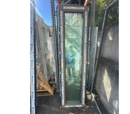 Bricolage - Jardin - Outillage St Romain en Gal Rhône - Photos Vivastreet Porte fenêtre alu beige deux vantaux Haut 2200 Larg 1130