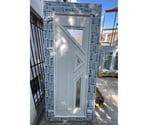 Taluyers - Rhône — Porte d’entrée pvc blanc Haut 2120 Larg 860