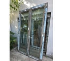 Serezin du Rhone - Rhône — Porte fenêtre en aluminium deux vantaux Haut 2400 Larg 144