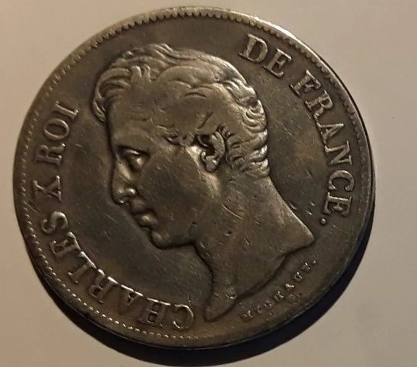 Mauze sur le Mignon - Deux-Sèvres — ecu CHARLES X 1830 D