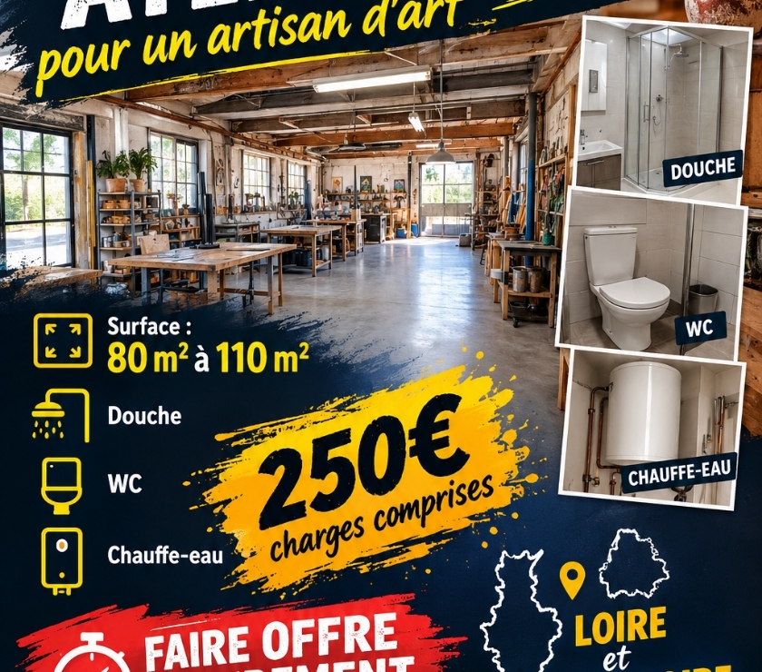 St Chamond - Loire — Je cherche un atelier pour un artisans d’art